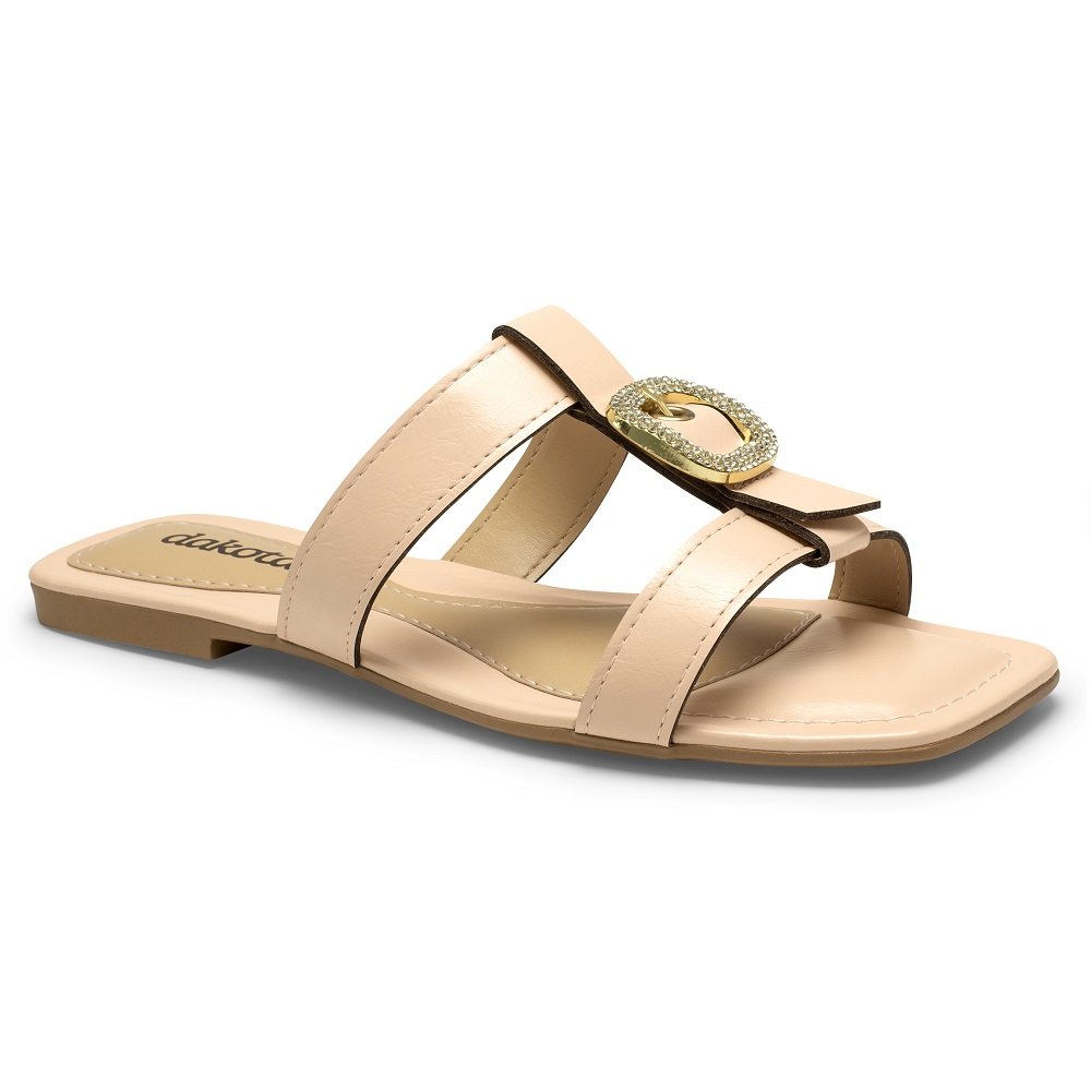 Sandália Rasteira Dakota Y9591 Feminina - Rosado