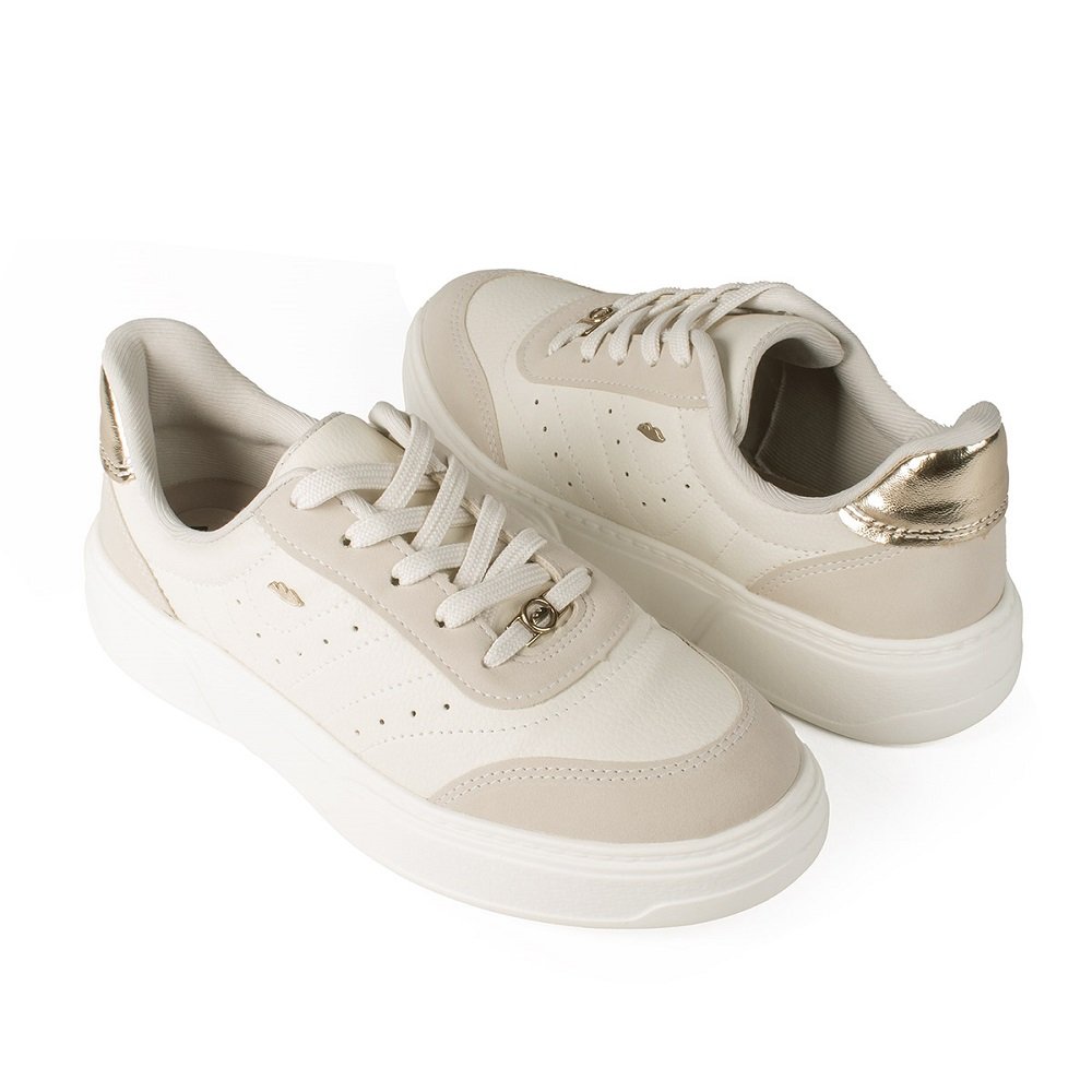 Tênis Casual Feminino Dakota D0202 Feminino - Off White