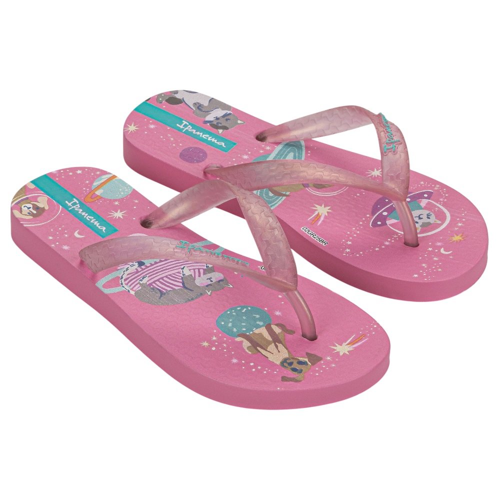 Chinelo Infantil Menina Ipanema Temas 25479 Rosa 2