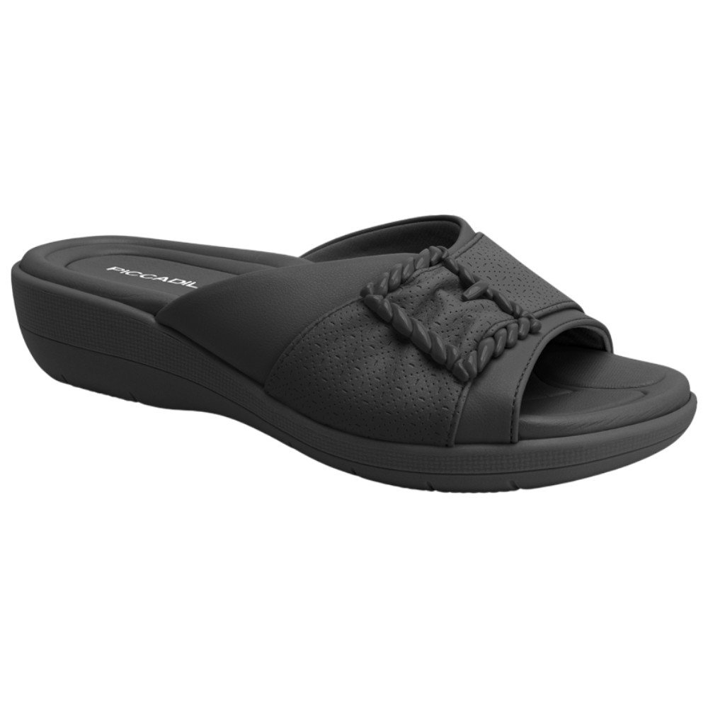Tamanco Fascite Plantar Pìccadilly 239022 Feminino - Preto