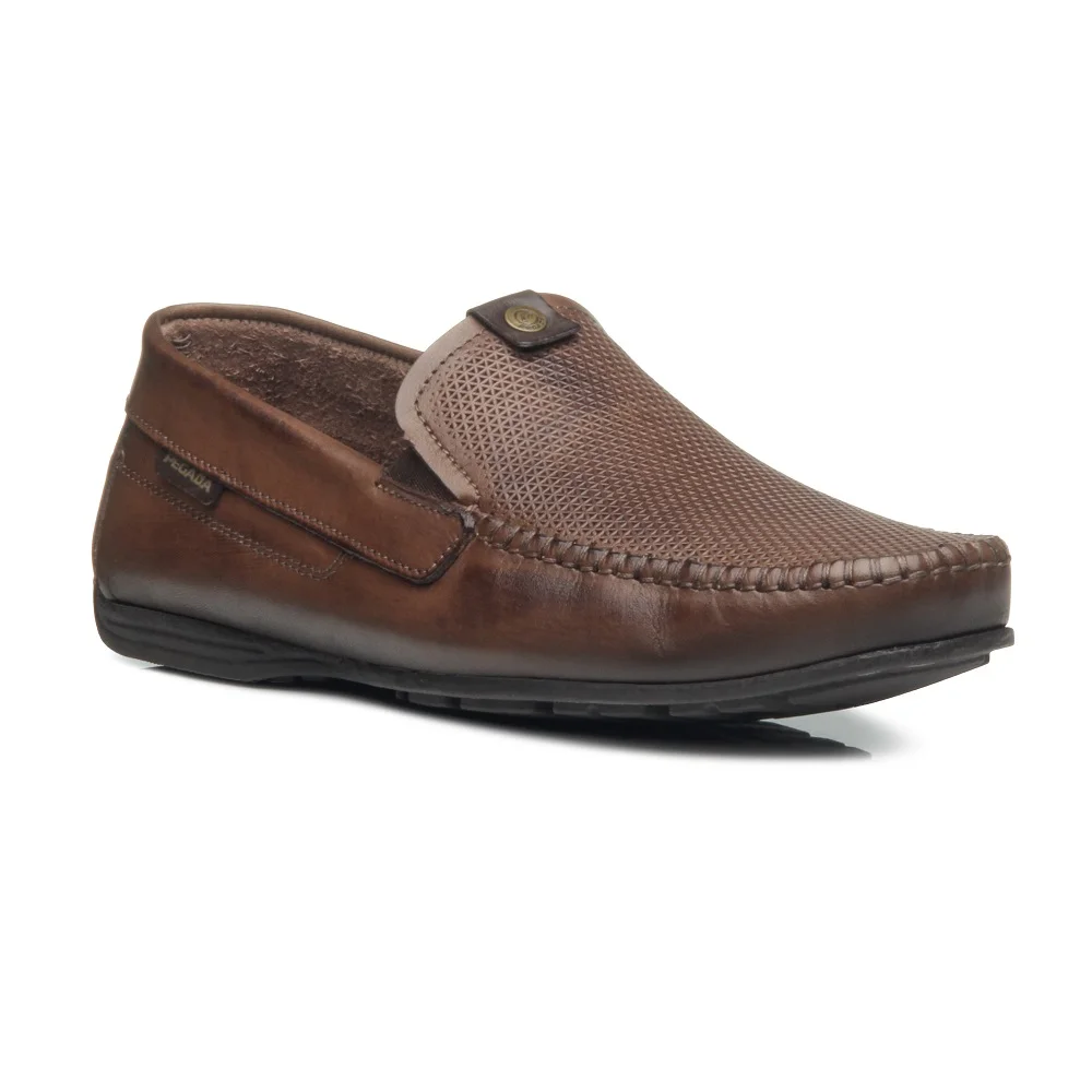 Mocassim Pegada 140741 Masculino - Pinhao Marrom 2