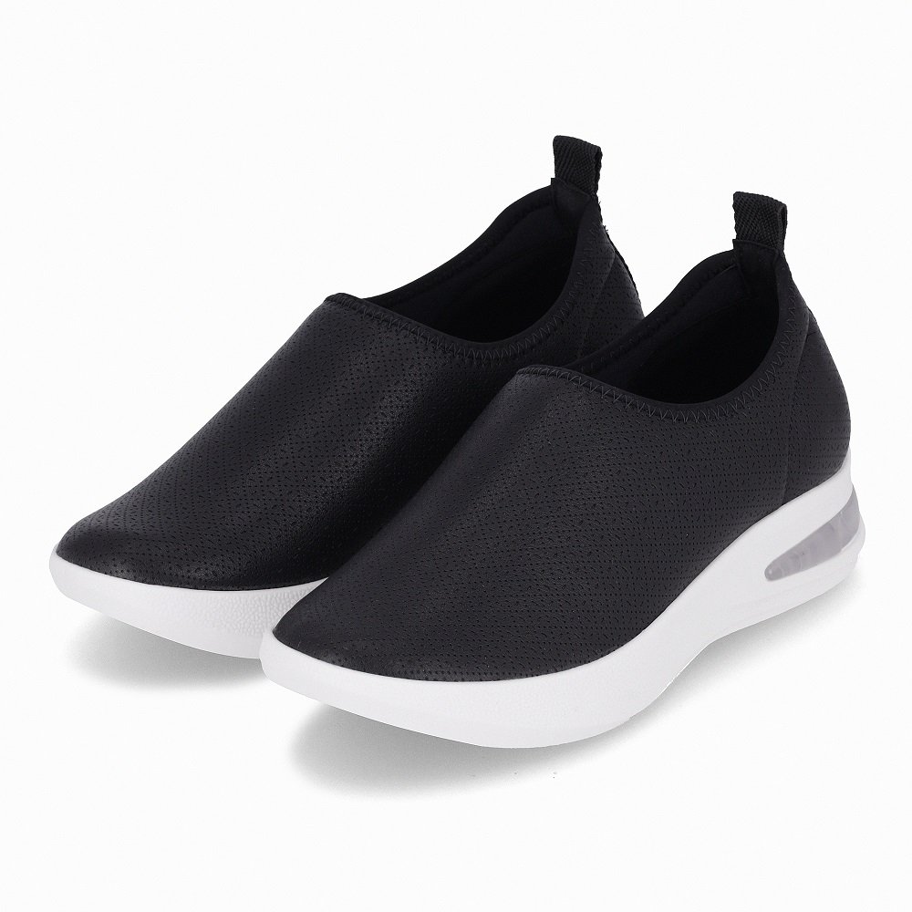 Tênis Feminino Softstep Piccadilly 940001 - Preto/Branco Preto 4