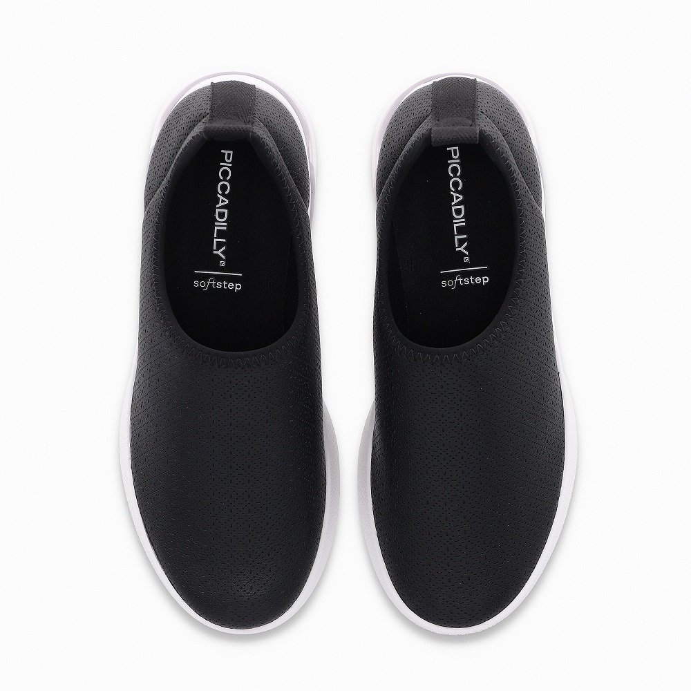 Tênis Feminino Softstep Piccadilly 940001 - Preto/Branco Preto 5