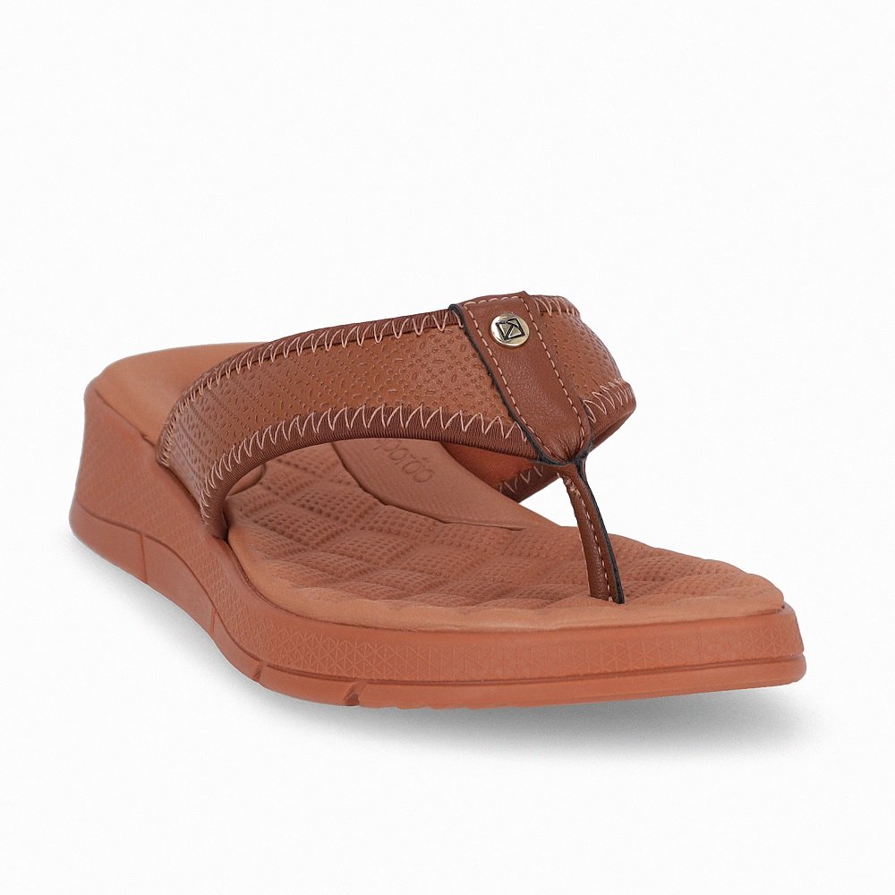 Chinelo Esporão Anabela Médio Piccadilly 571009 Feminino - Ocre Marrom 3