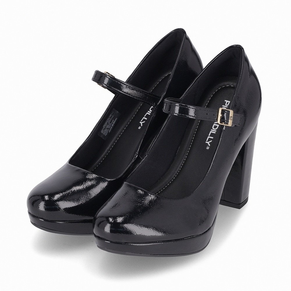 Sapato Salto Alto Piccadilly 844002 Feminino - Preto Preto 2