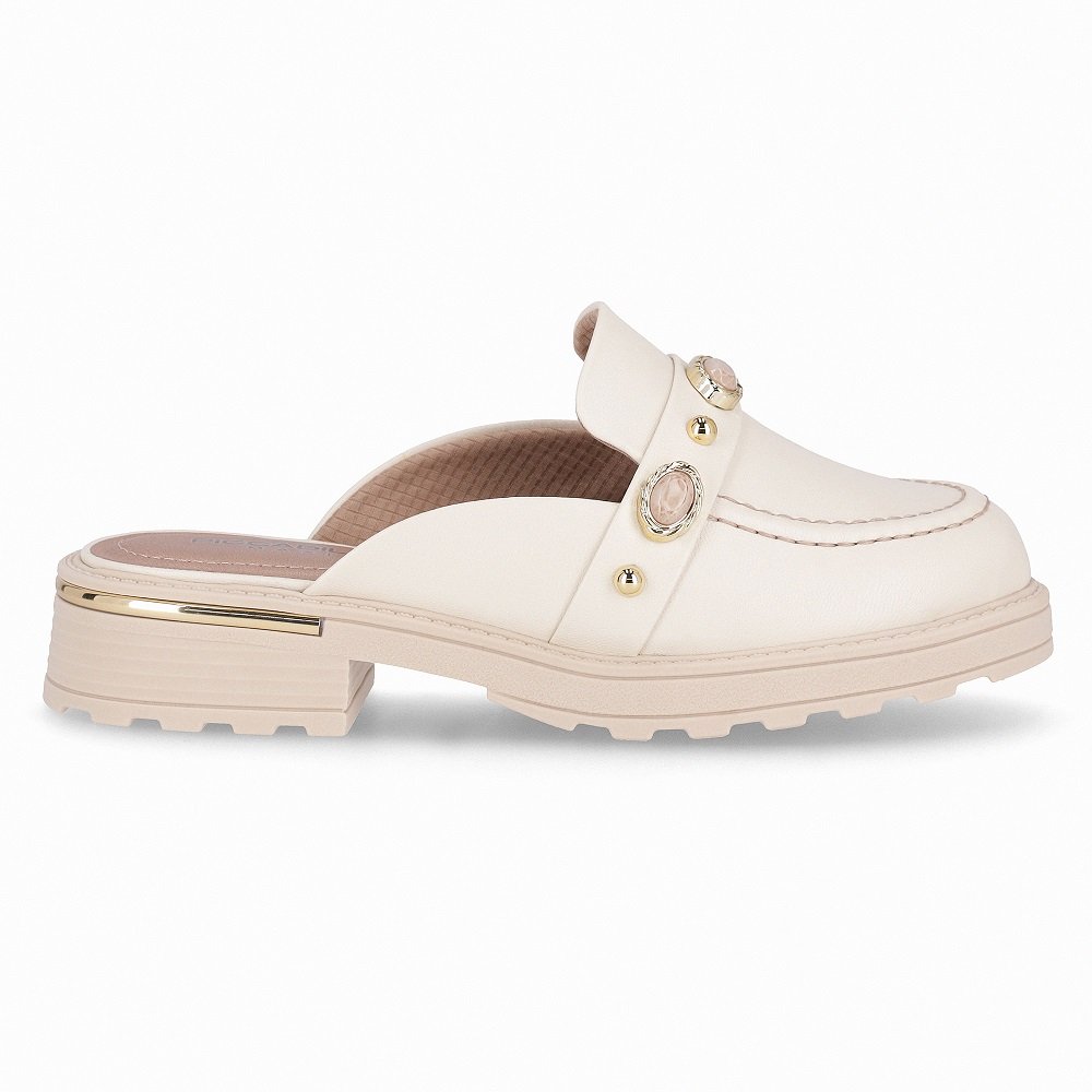 Mule Piccadilly Maxi 735041 Feminino - Off White