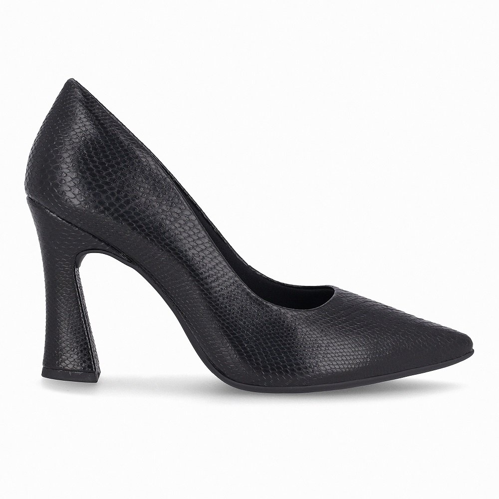 Scarpin Salto Alto Bico Fino Piccadilly 749236 Feminino - Preto