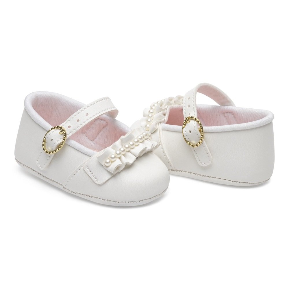 Sapatilha Batizado Pimpolho 0110330C Branca Branco 2
