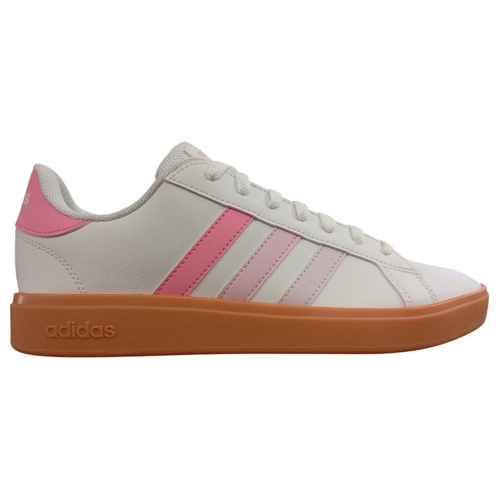 Tênis Feminino adidas Grand Court Base 2.0 JS1321 Branco/Rosa