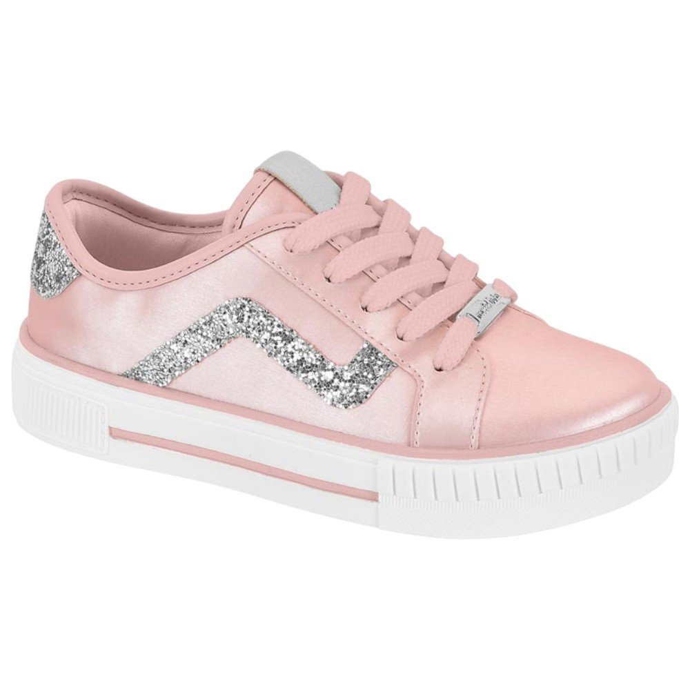 Tênis Casual Molekinha 2565.109 Rosa/Prata