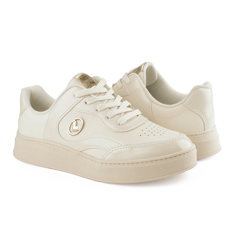 Tênis Casual Mississipi J0031 Feminino - Gelo Branco 5