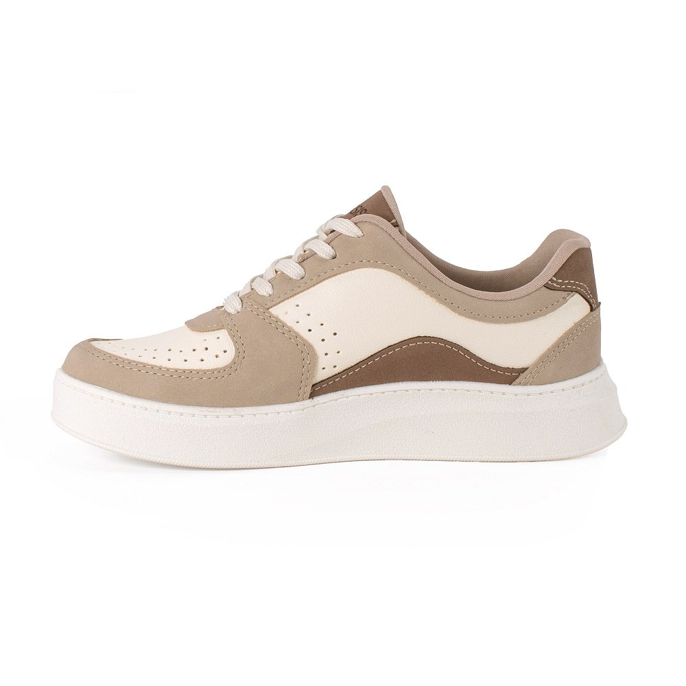 Tênis Casual Mississipi MC918 Feminino - Bege Bege 3