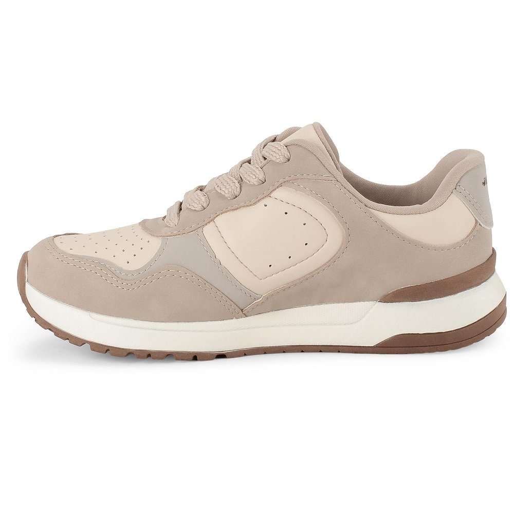 Tênis Feminino Jogging Mississipi J0701 Bege 3