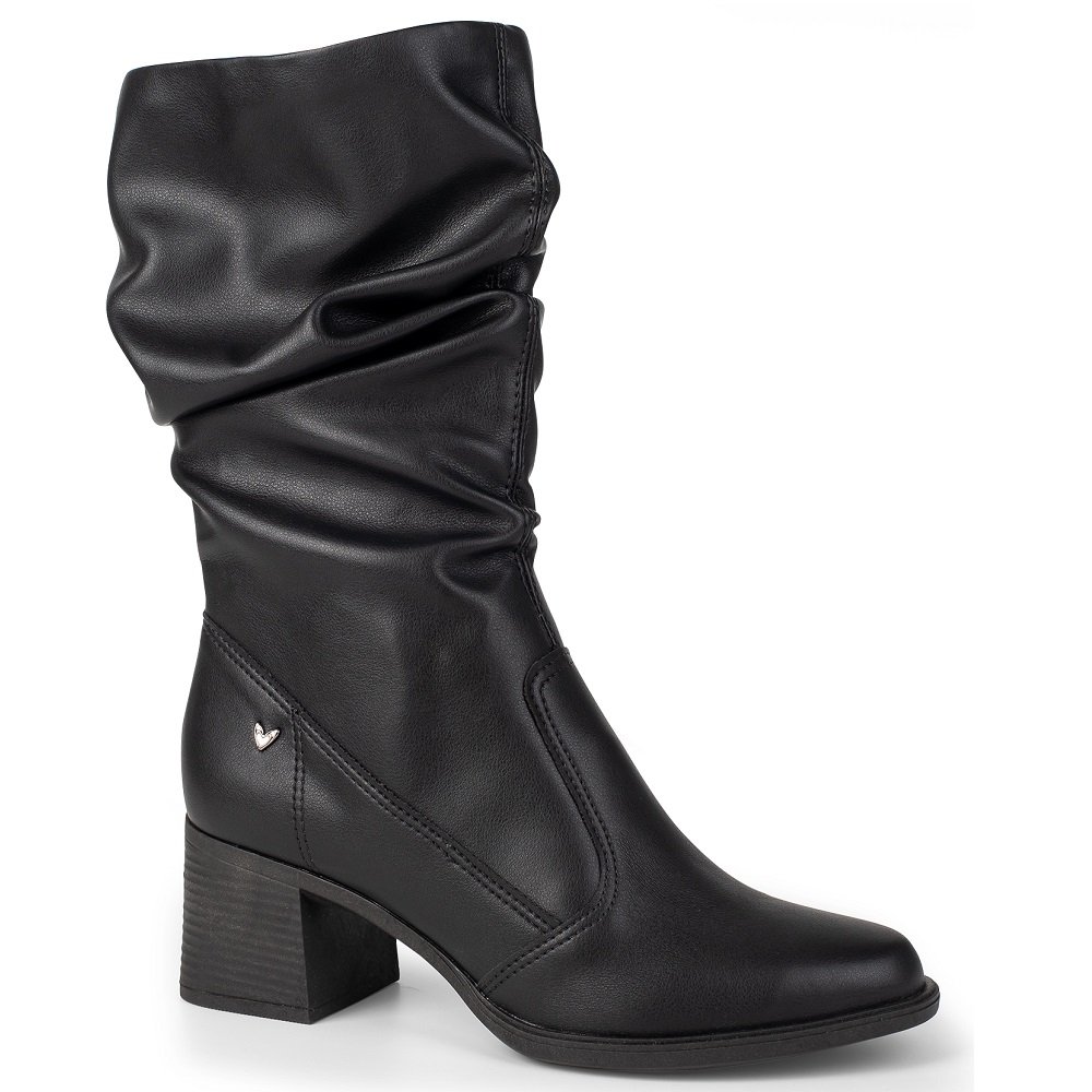 Bota Mississipi Cano Medio J0831 Feminina - Preta
