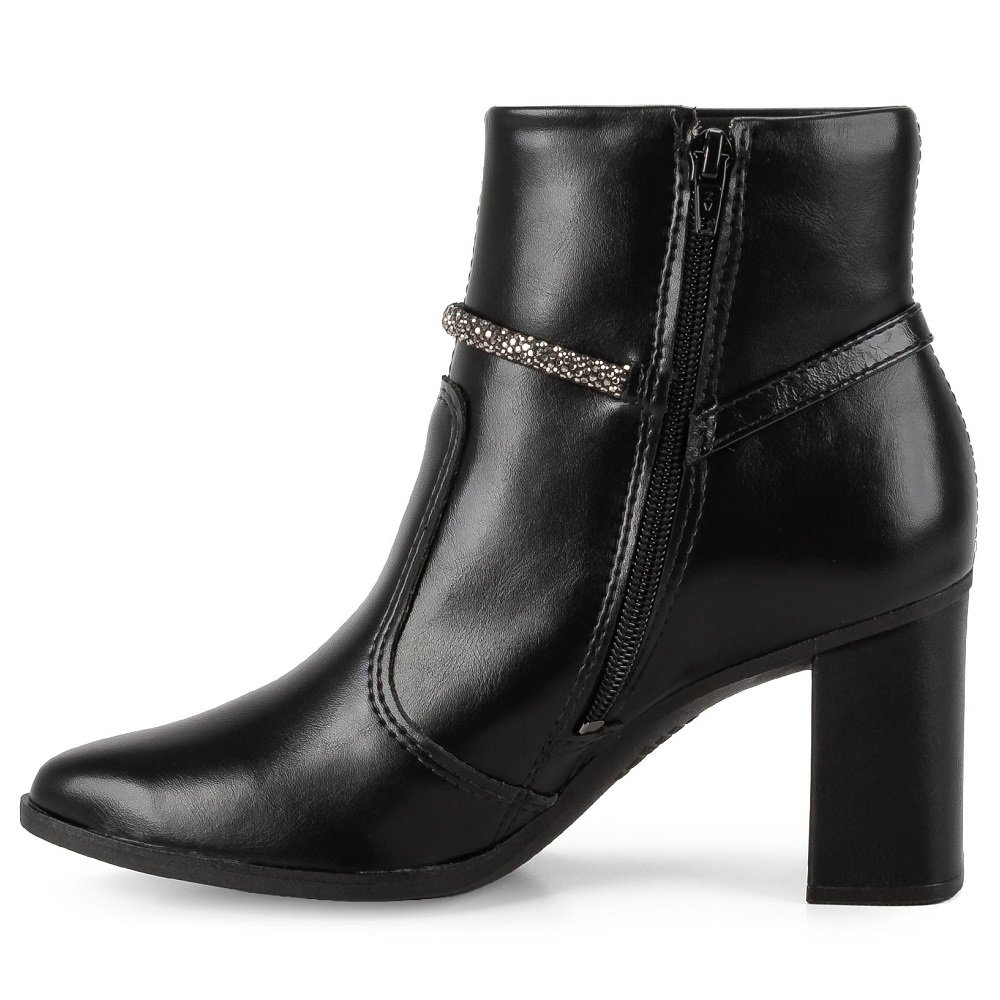 Bota Cano Curto Mississipi J0355 Feminina - Preta Preto 3