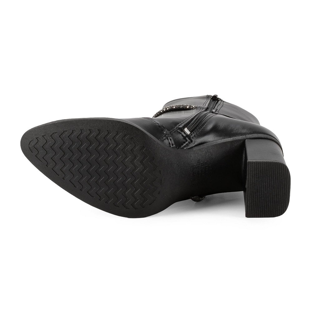 Bota Cano Curto Mississipi J0355 Feminina - Preta Preto 4