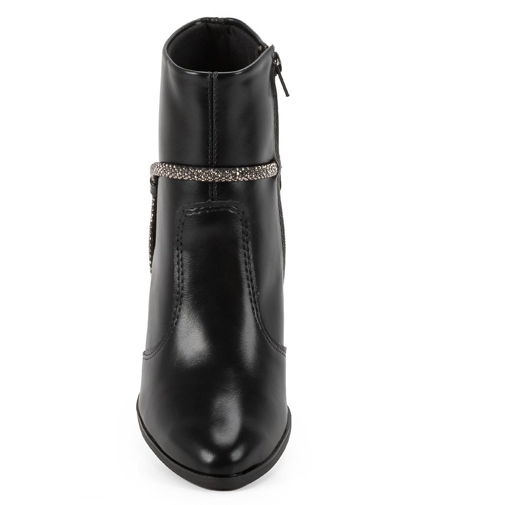 Bota Cano Curto Mississipi J0355 Feminina - Preta Preto 6