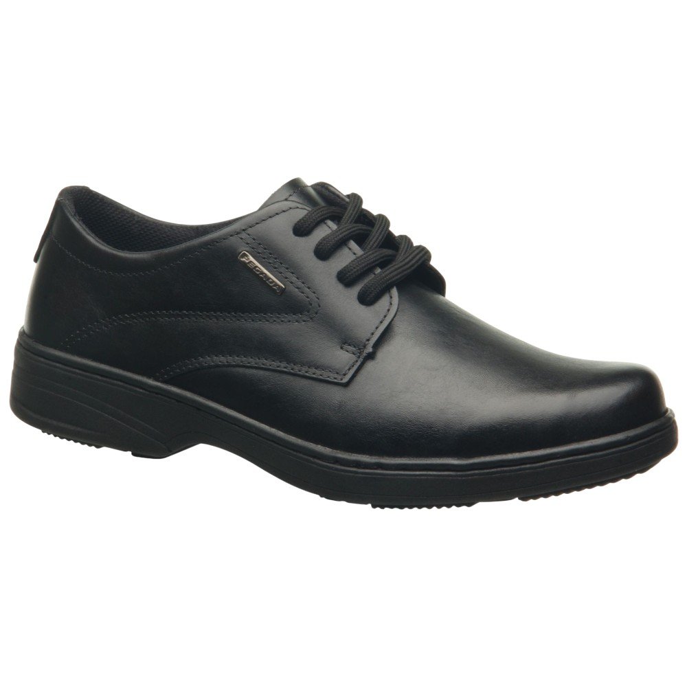 Sapato Social Com Cadarço Pegada 121271 Masculino - Preto