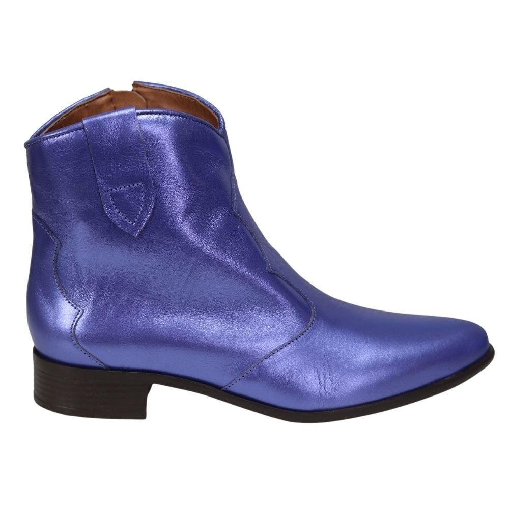 Bota Ernest Western Lilás Metalizada Feminina