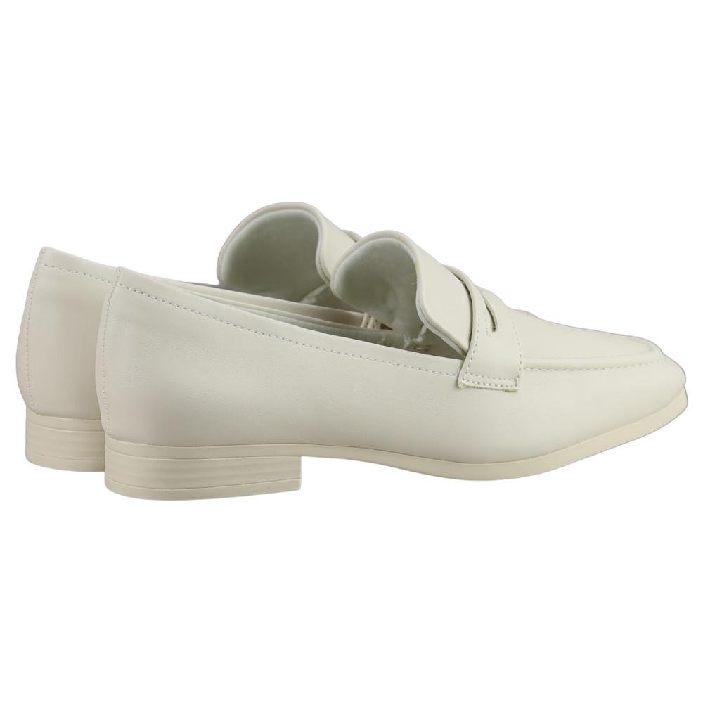 Sapato Mocassim Vivaice Loafer Off White Feminino Branco 5