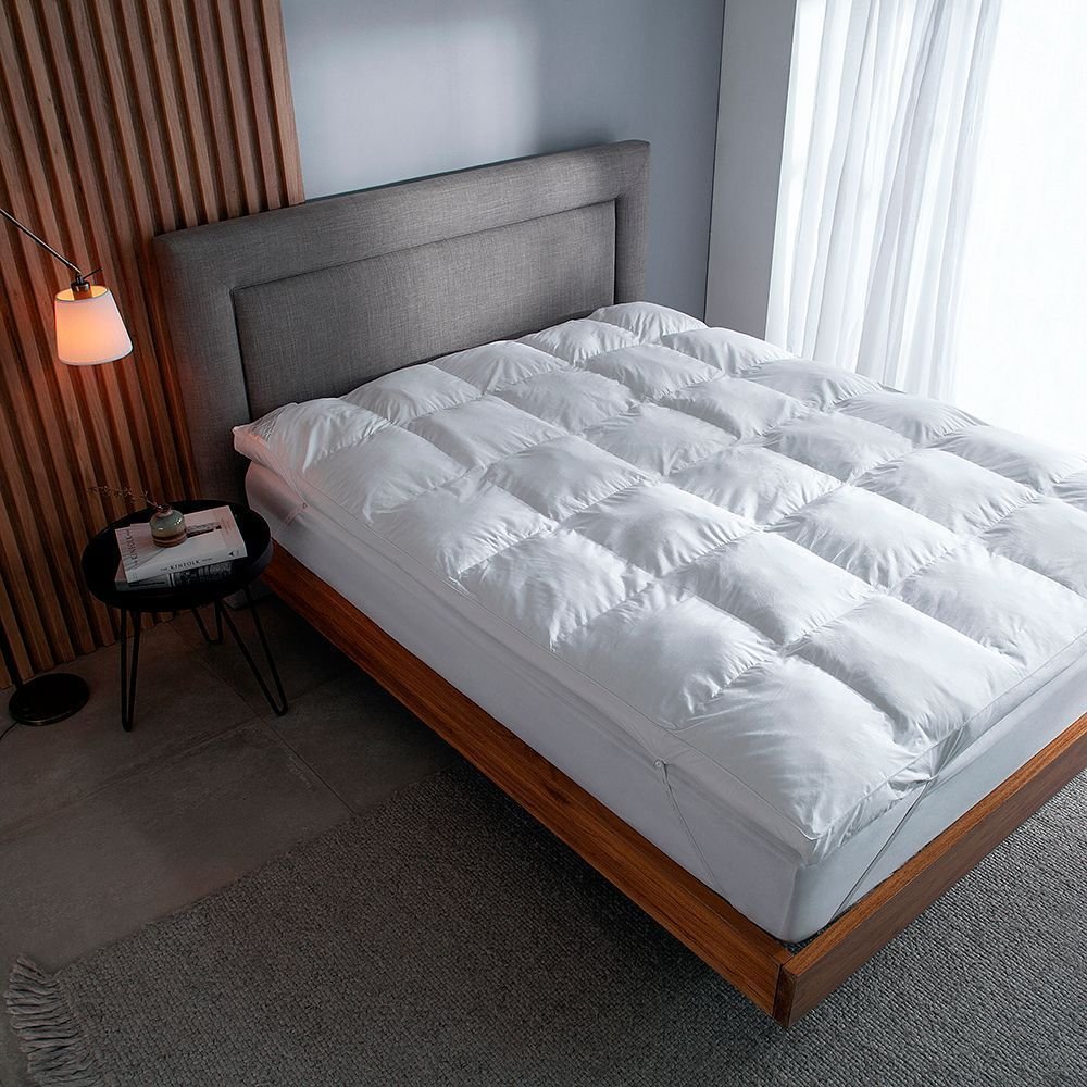 Pillow Top King Buddemeyer Intense Gold 100 Algodão Acetinado Branco