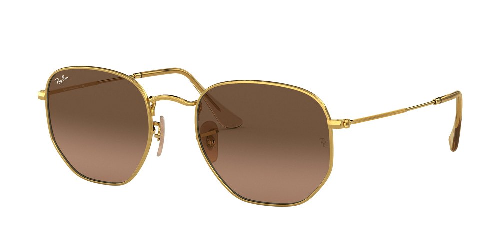 ÓCULOS DE SOL RAY-BAN HEXAGONAL 3548NL 912443 Dourado 1