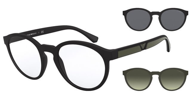 ÓCULOS DE SOL EMPORIO ARMANI 4152 50421W 52 Preto 1