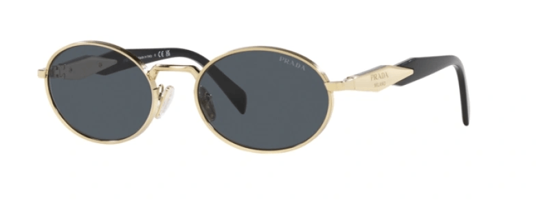 ÓCULOS DE SOL PRADA 65ZS ZVN09T Preto/Dourado