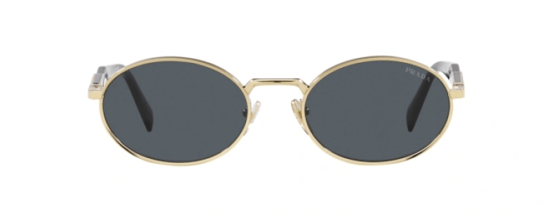 ÓCULOS DE SOL PRADA 65ZS ZVN09T Preto/Dourado