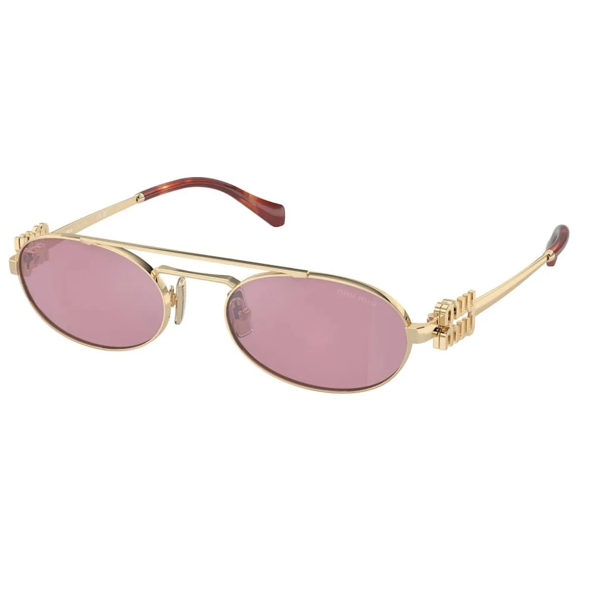 ÓCULOS DE SOL MIU MIU 54ZS ZVN50D Dourado 1