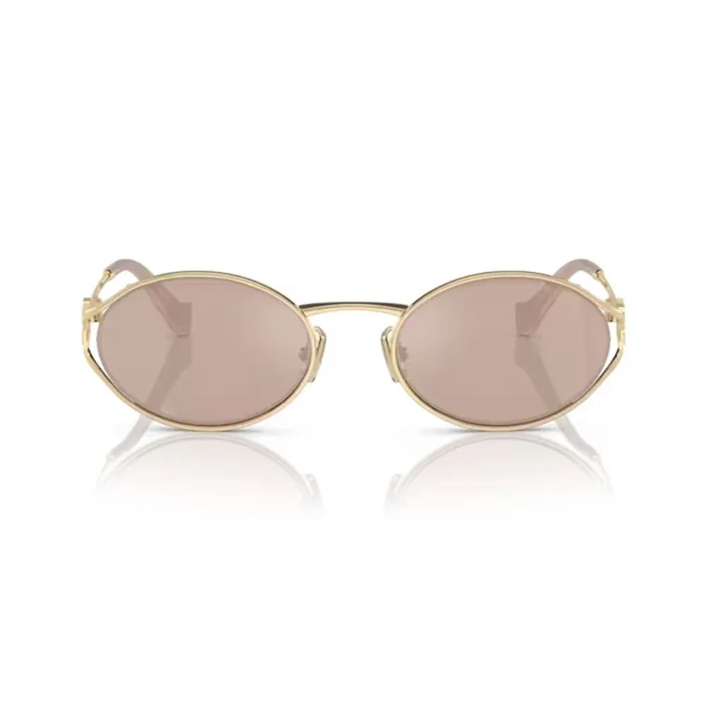 ÓCULOS DE SOL MIU MIU 52YS ZVN20F Dourado 3