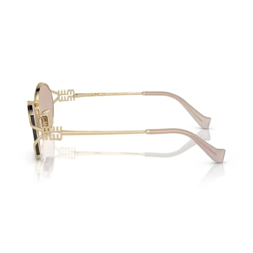 ÓCULOS DE SOL MIU MIU 52YS ZVN20F Dourado 4