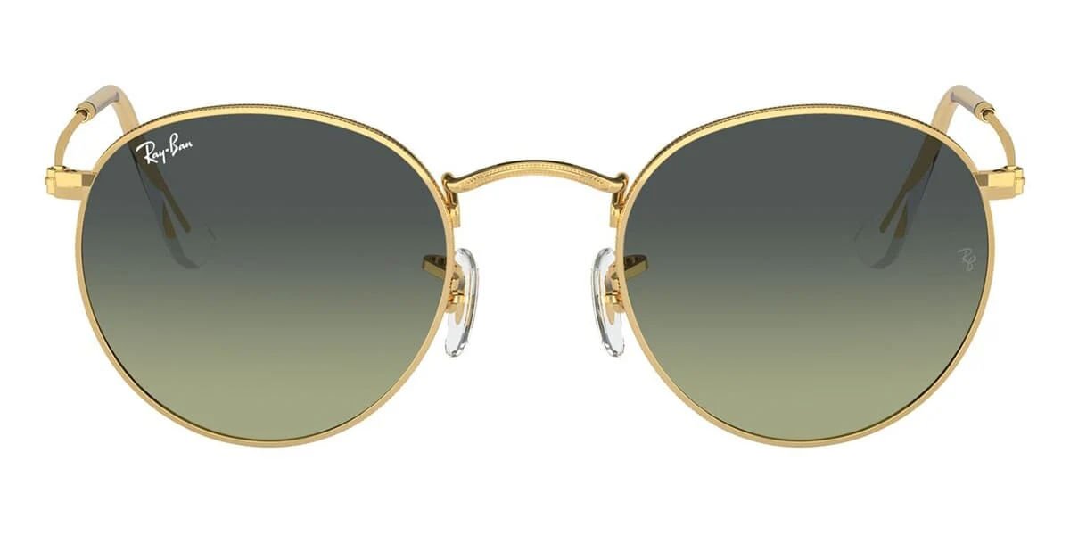 ÓCULOS DE SOL RAY-BAN ROUND METAL 3447 001/BH Dourado 2