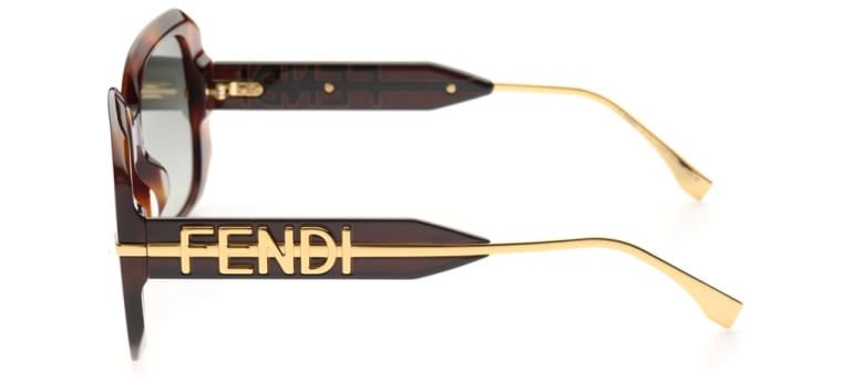 ÓCULOS DE SOL FENDI 40065I 55B Marrom/Dourado 4