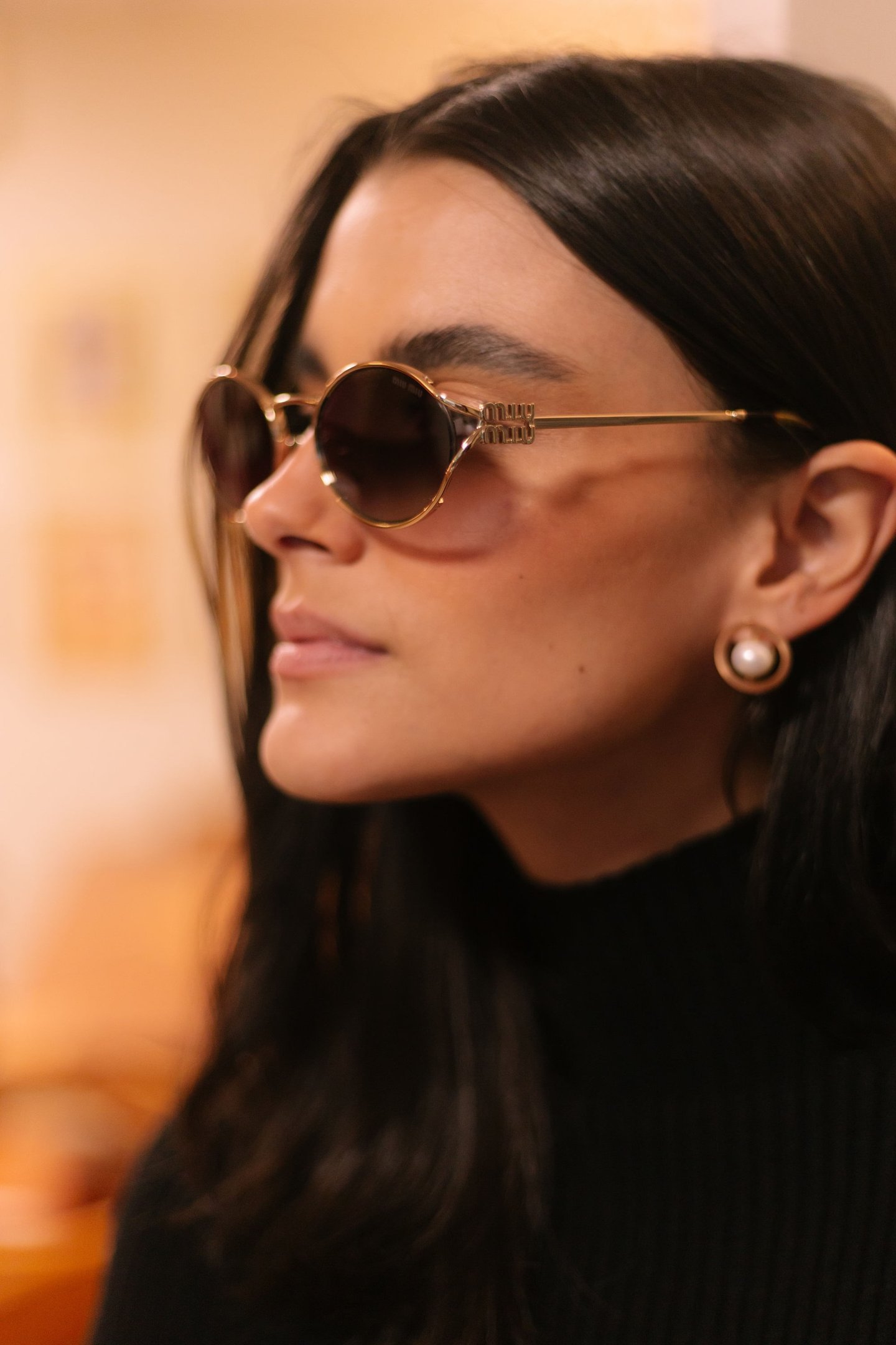 ÓCULOS DE SOL MIU MIU 52YS ZVN5D1 Dourado 5