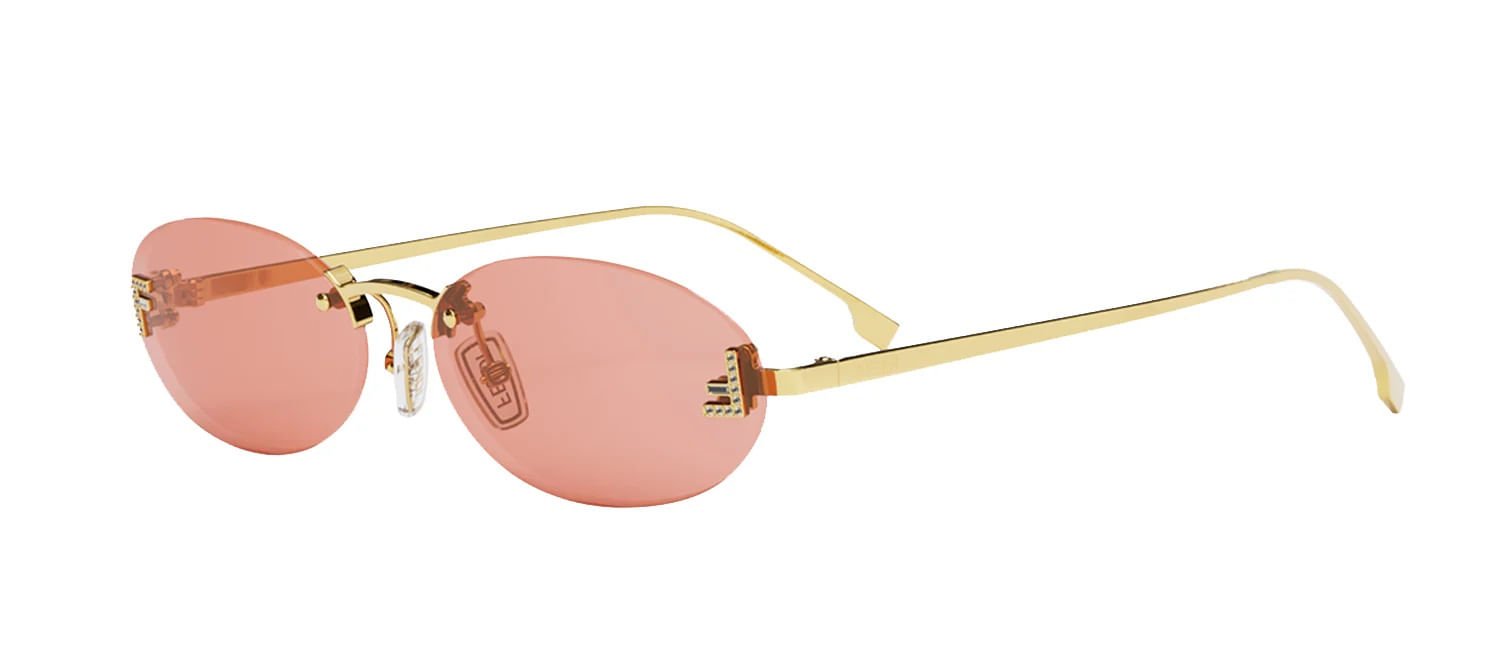 ÓCULOS DE SOL FENDI 4075US 30S Dourado/Rosa 1