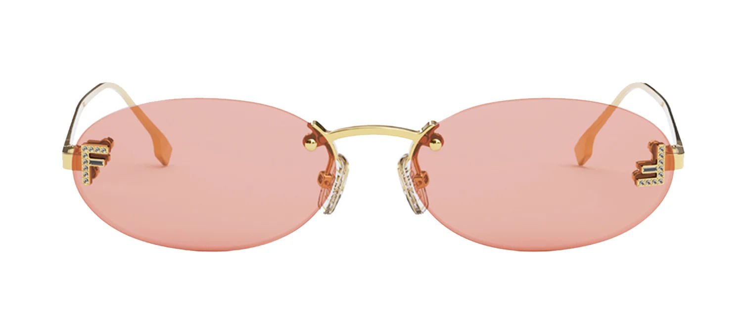 ÓCULOS DE SOL FENDI 4075US 30S Dourado/Rosa 3