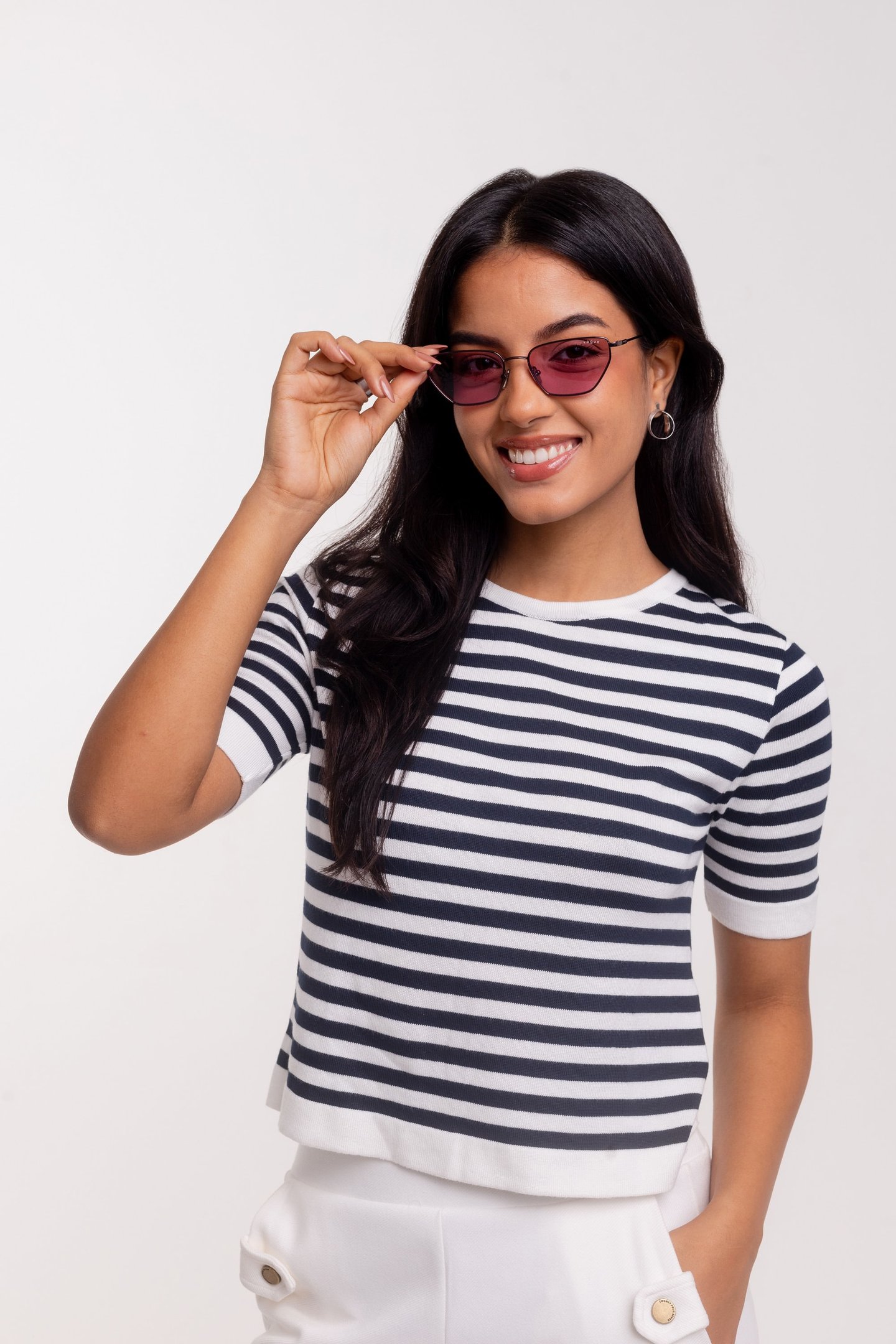 ÓCULOS DE SOL VOGUE 4316S 514976 Preto/Laranja 2