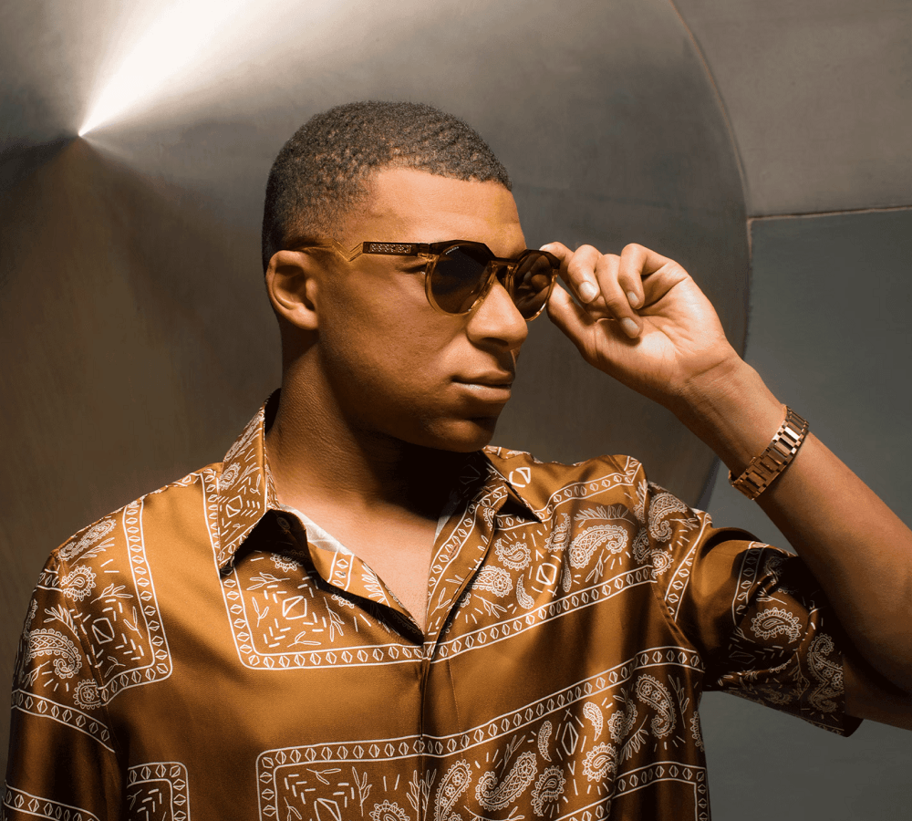 ÓCULOS DE SOL OAKLEY KYLIAN MBAPPE HSTN 9242-07 Marrom/Dourado 5