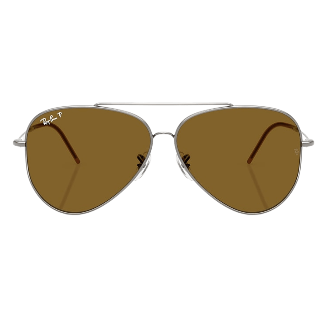 ÓCULOS DE SOL RAY-BAN AVIATOR REVERSE 0101S/POLAR 004/83 Marrom 2
