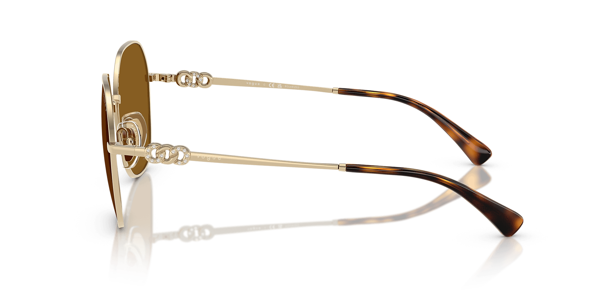 Óculos de Sol Vogue 4318SB/POLAR 848/83 Marrom/Dourado 3