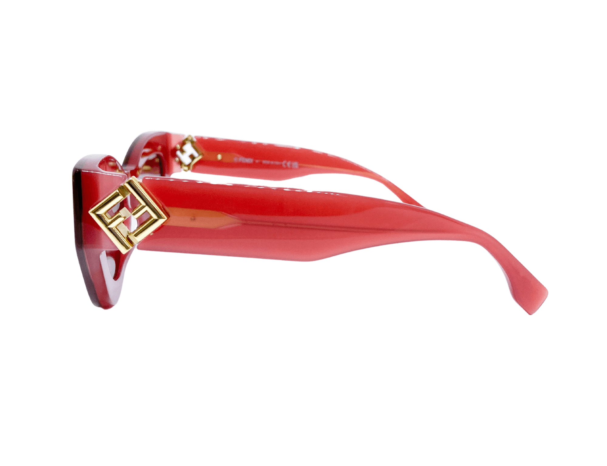 ÓCULOS DE SOL FENDI 40146I 66Y Vermelho/Dourado 3