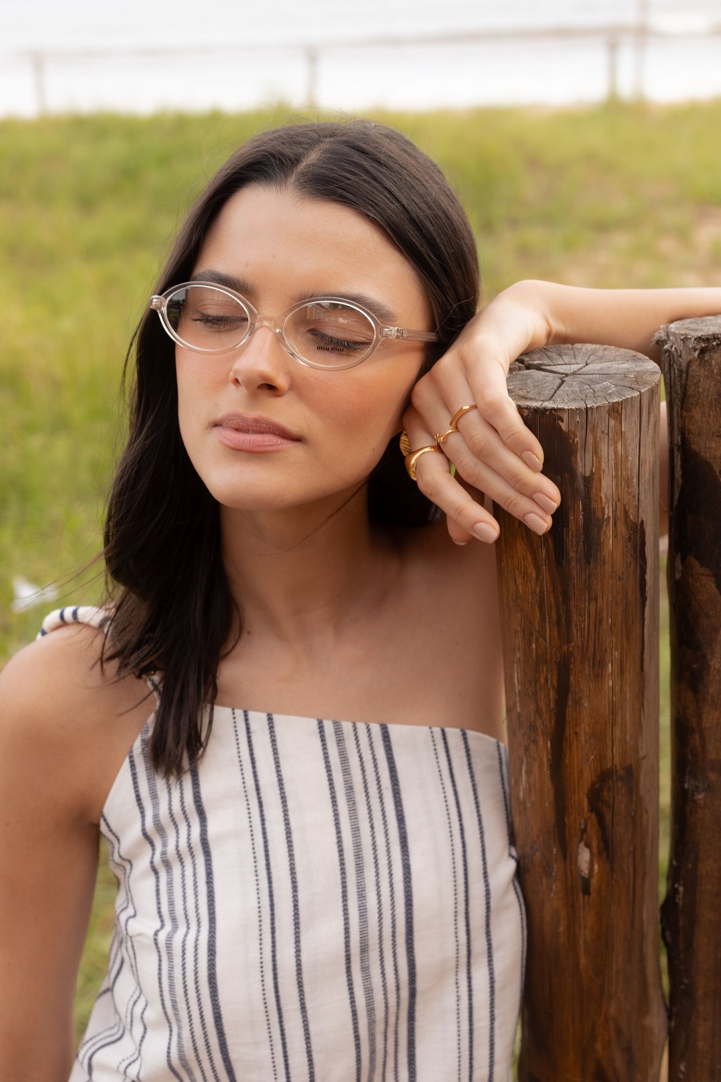 ÓCULOS DE GRAU MIU MIU 01XV 12U1O1 Transparente 2