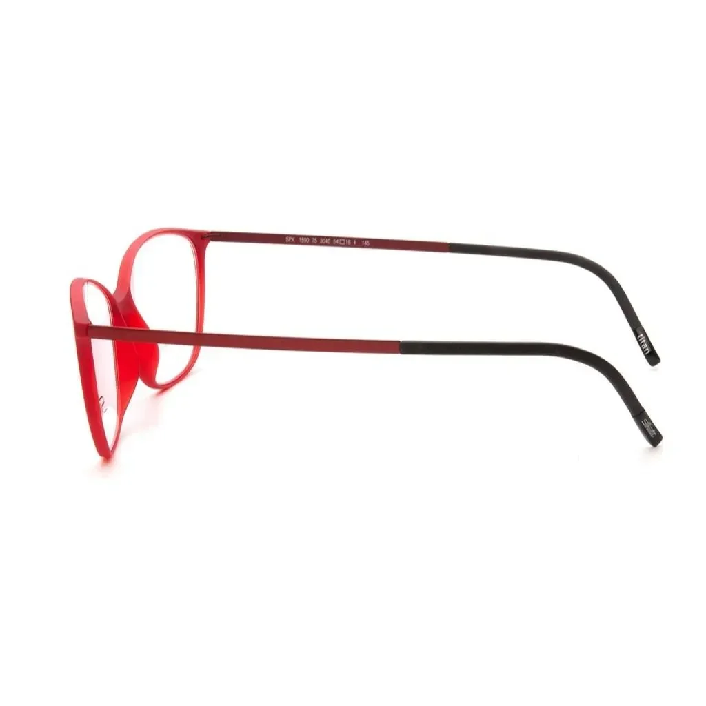 Óculos de Grau Silhouette 1590/75 3040 Vermelho 3