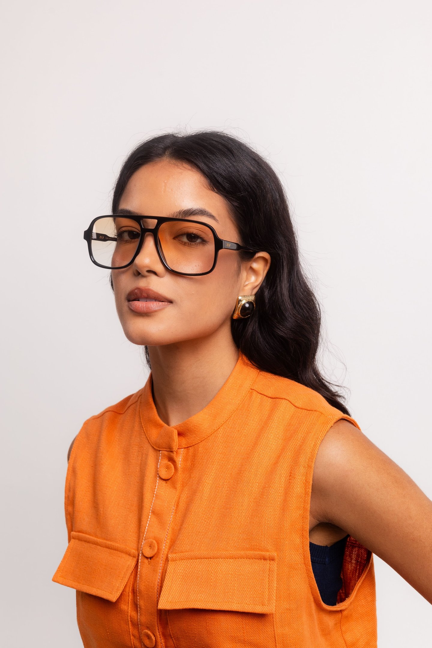 ÓCULOS DE SOL ZEV DOLCE VITA PRETO BRILHO Preto 2