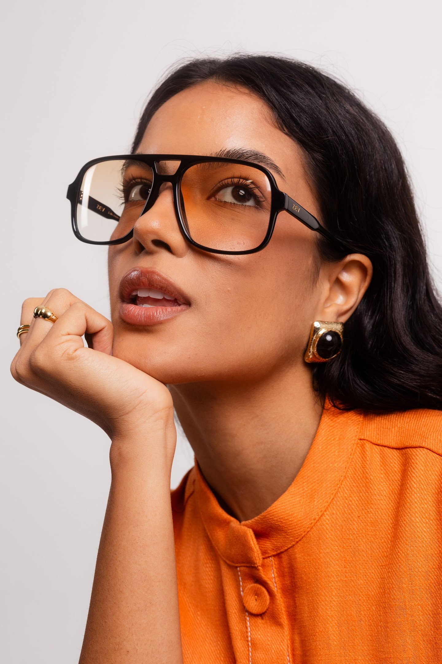 ÓCULOS DE SOL ZEV DOLCE VITA PRETO BRILHO Preto 5