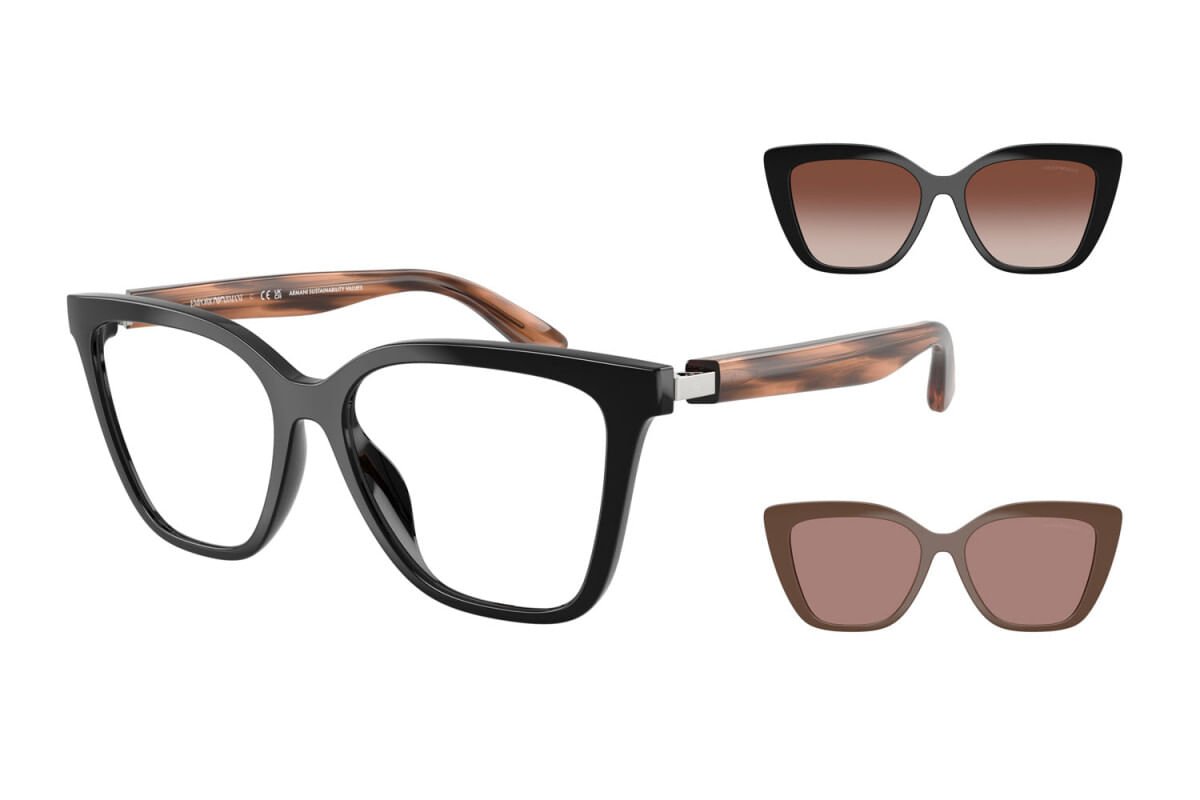 ÓCULOS DE SOL EMPORIO ARMANI 4254U 62661W Marrom/Preto 1