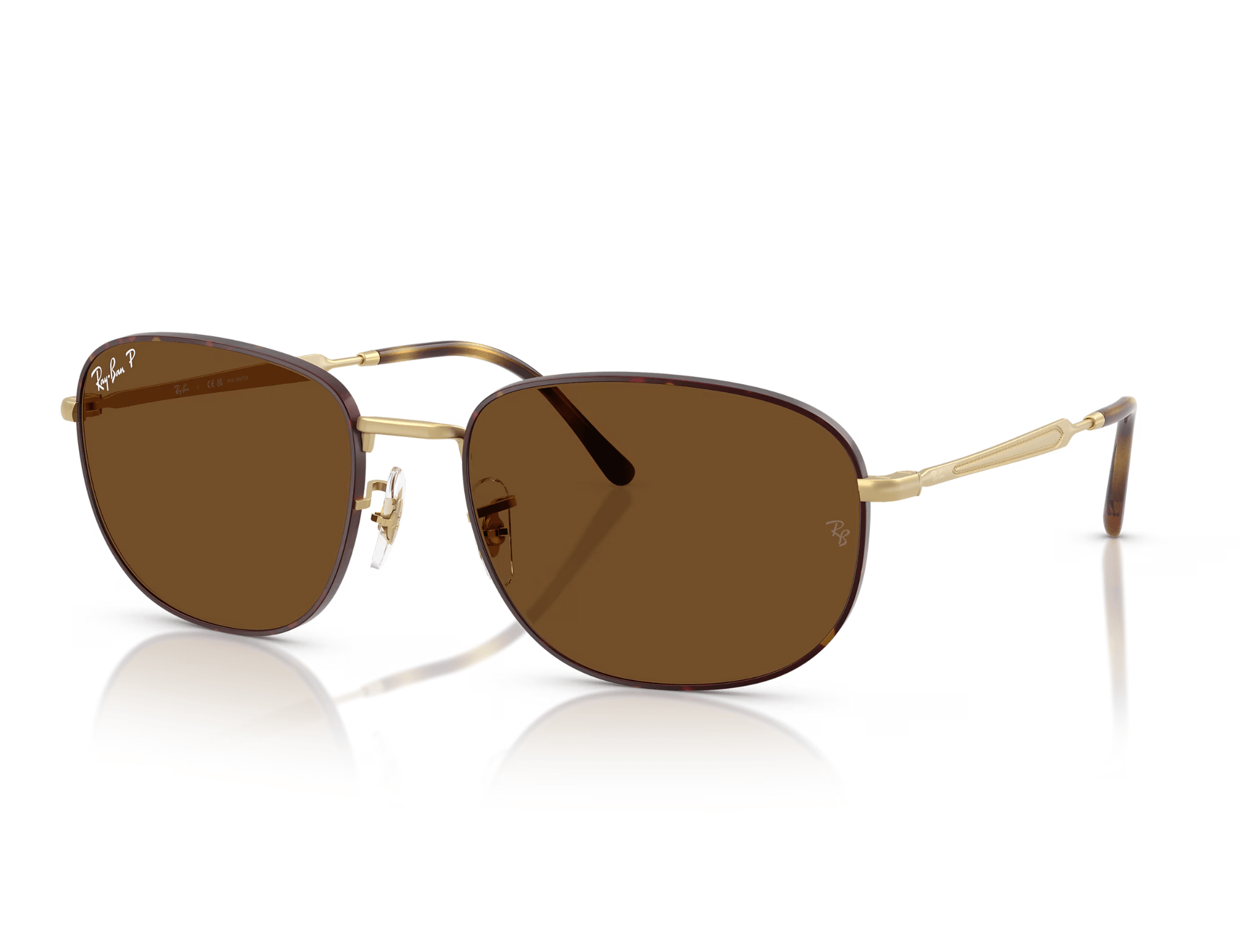 ÓCULOS DE SOL RAY-BAN 3754/POLAR 927557 Dourado/Marrom 1