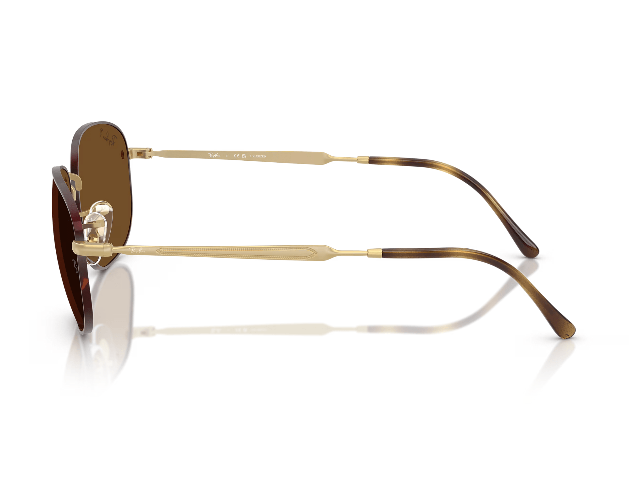 ÓCULOS DE SOL RAY-BAN 3754/POLAR 927557 Dourado/Marrom 3