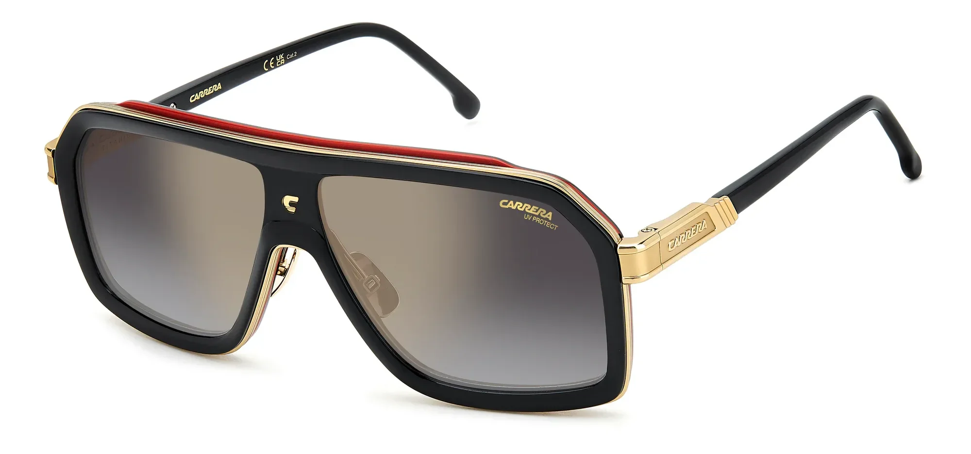 ÓCULOS DE SOL CARRERA 1053/S/TI OIT FQ Preto/Vermelho/Dourado 1